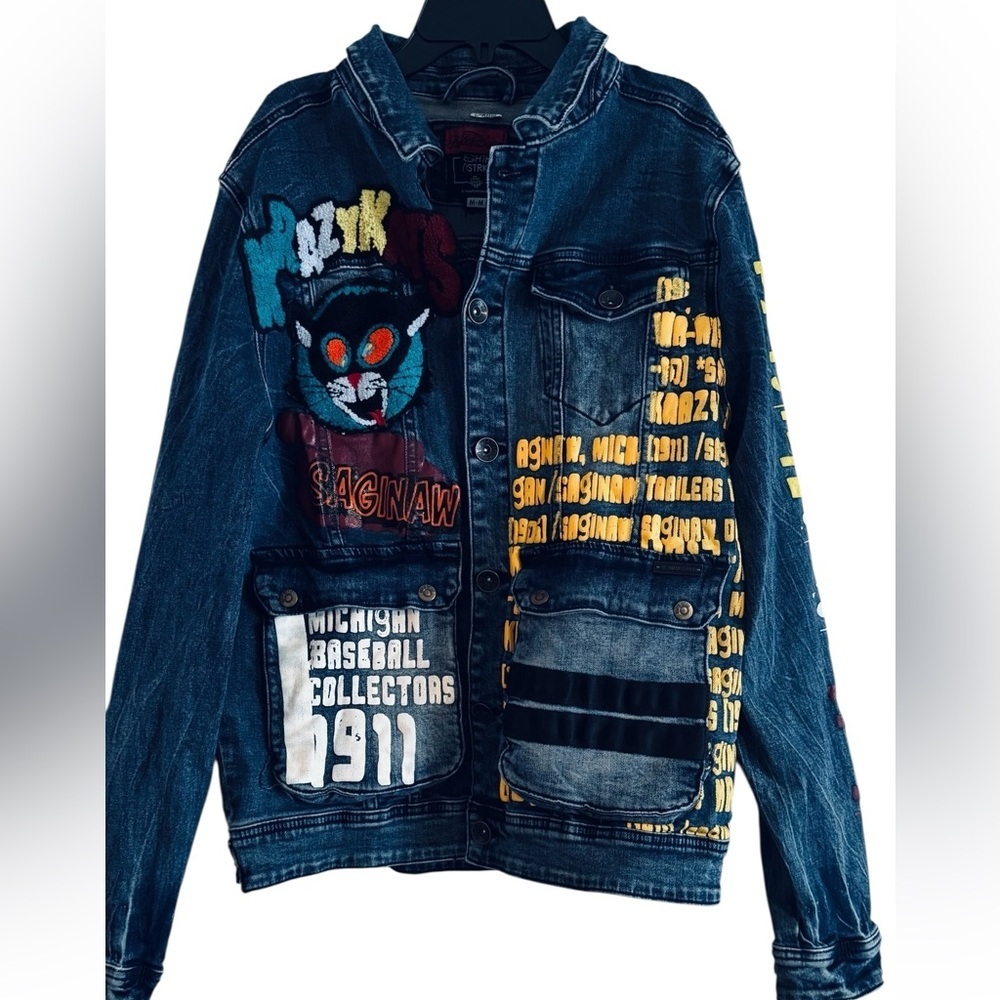 81GHTH DSTRKT Denim Jacket M
a Krazy Kats / Michigan Baseball Collectors 1911 - Picture 2 of 14